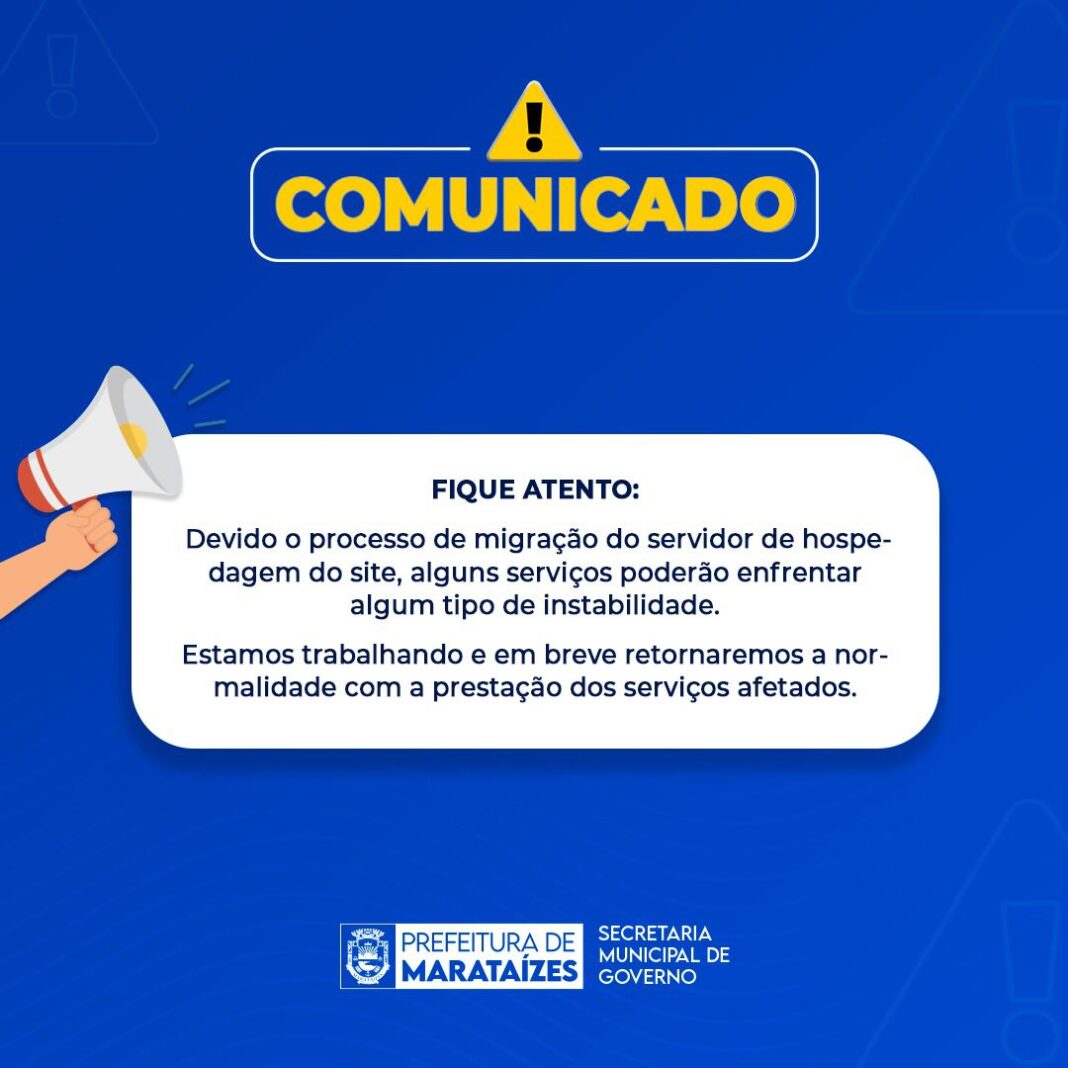 Comunicado – Notícias sobre Marataízes Comunicado