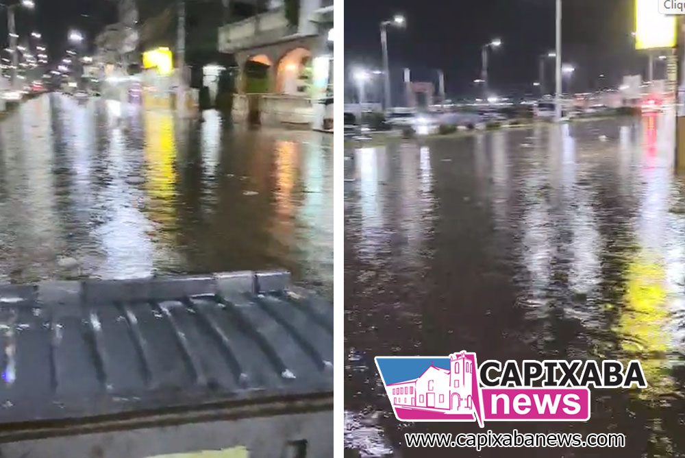 Marataízes: moradores, comerciantes e turistas reclamam da Praia Central inundada com poucos minutos de chuva Marataízes: moradores, comerciantes e turistas reclamam da Praia Central inundada com poucos minutos de chuva