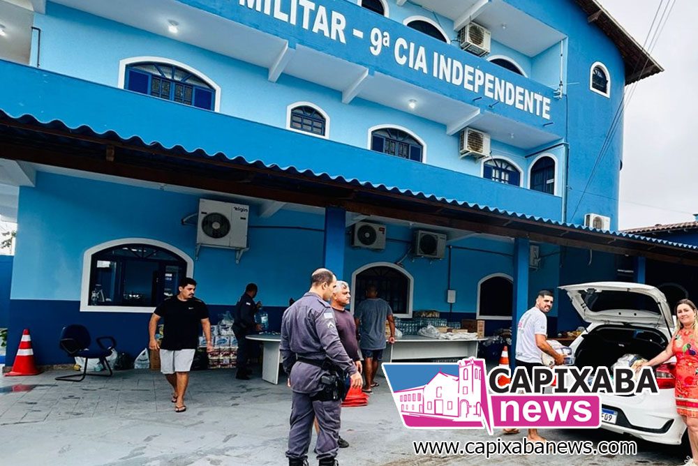 Polícia Militar promove campanha de ajuda as vítimas das fortes chuvas em Mimoso do Sul Polícia Militar promove campanha de ajuda as vítimas das fortes chuvas em Mimoso do Sul