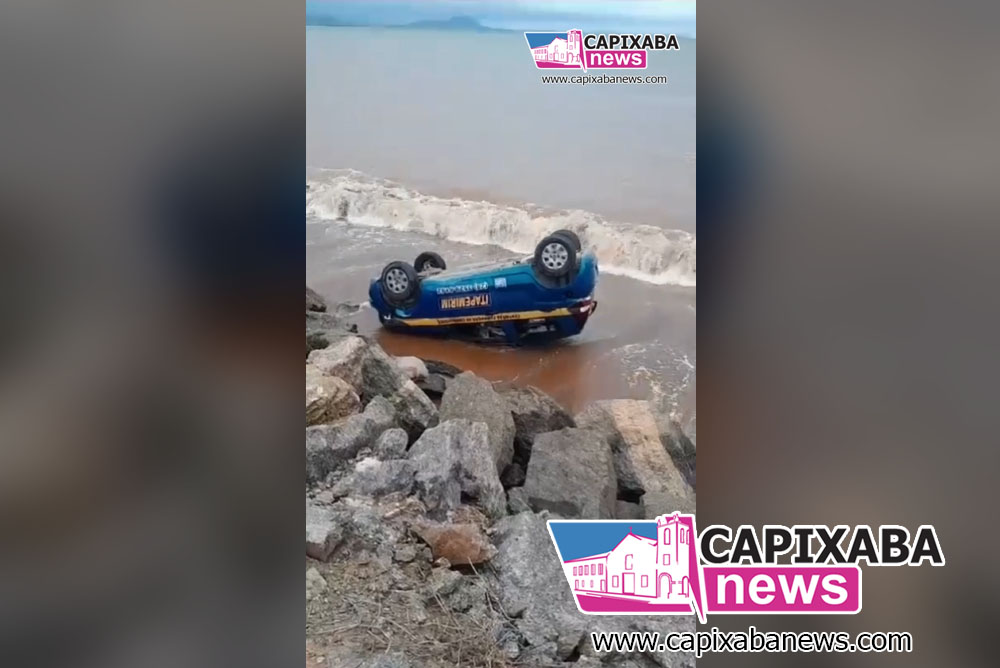 Vídeo: “Aula prática com emoção” – Aluna capota carro de autoescola e veículo vai parar no mar em Marataízes Vídeo: “Aula prática com emoção” – Aluna capota carro de autoescola e veículo vai parar no mar em Marataízes