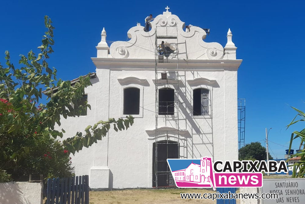 Santuário de Nossa Senhora das Neves passa por revitalização e restauro Santuário de Nossa Senhora das Neves passa por revitalização e restauro