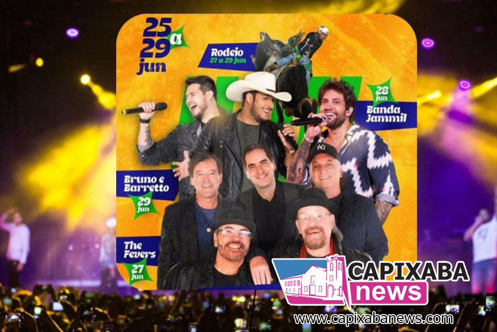 Festa de Cachoeiro 2025 tem início hoje (25) com shows e atrações para todos os gostos Festa de Cachoeiro 2025 tem início hoje (25) com shows e atrações para todos os gostos