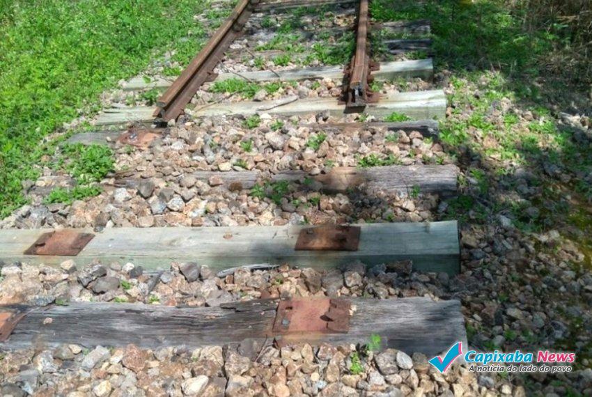 Criminosos roubam trilhos de linha férrea em Atílio Vivácqua Criminosos roubam trilhos de linha férrea em Atílio Vivácqua