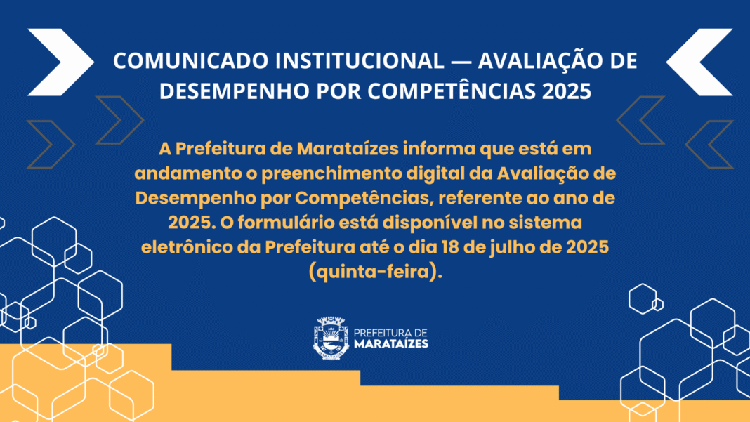 Marataízes: 350 servidores não preencheram Avaliação de Desempenho 2025 Prefeitura de Marataízes alerta: mais de 350 servidores ainda não preencheram Avaliação de Desempenho 2025
