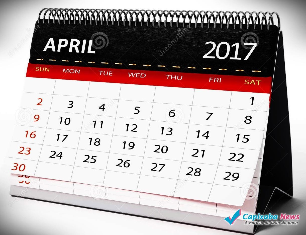 em-abril-de-calendário-do-desktop-ilustração-d-82390561