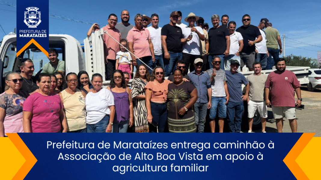 Prefeitura de Marataízes entrega caminhão à Associação de Alto Boa Vista em apoio à agricultura familiar