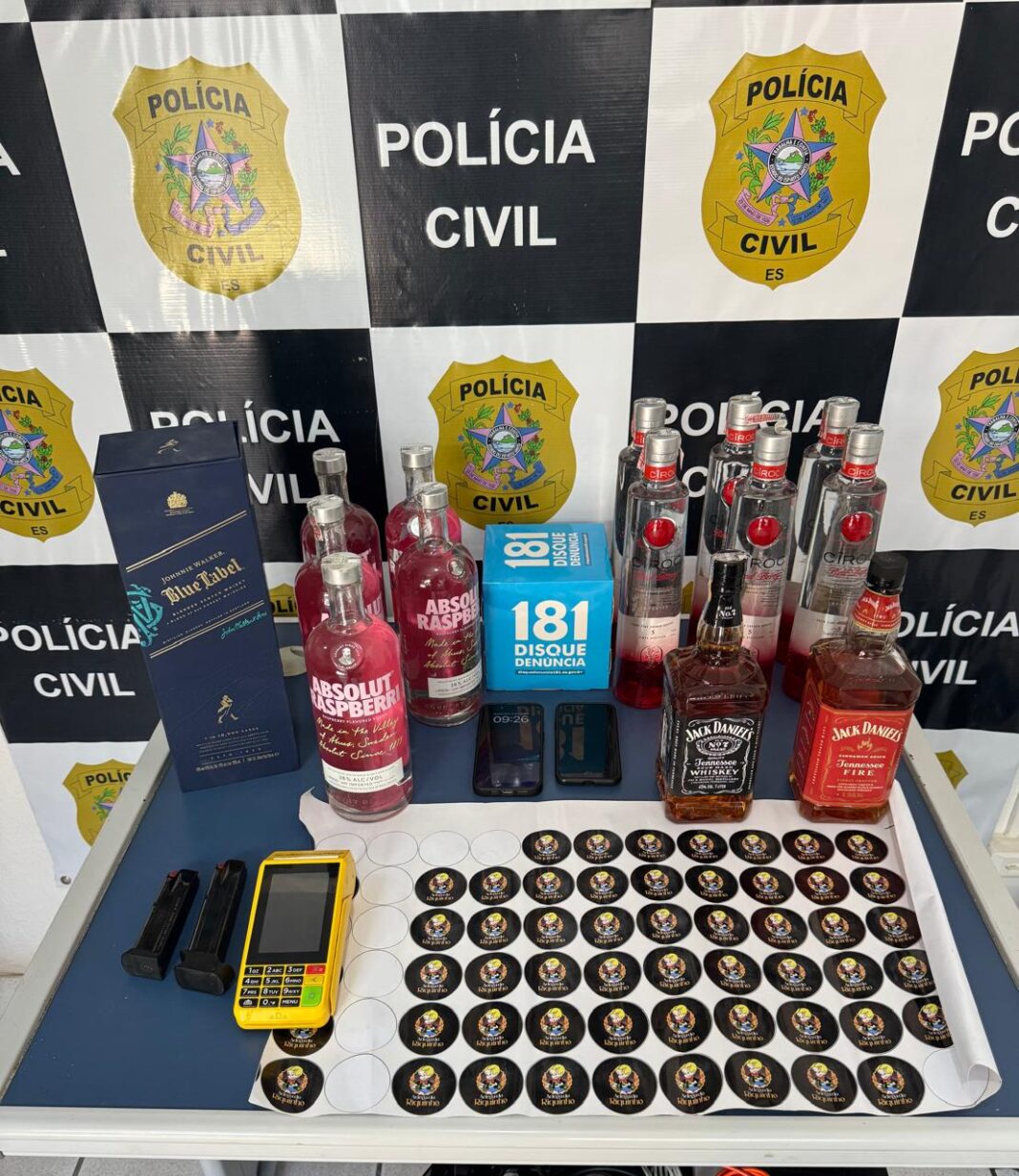 PCES realiza operação “Brinde Amargo” e prende suspeito por venda de bebidas falsificadas PCES realiza operação “Brinde Amargo” e prende suspeito por venda de bebidas falsificadas
