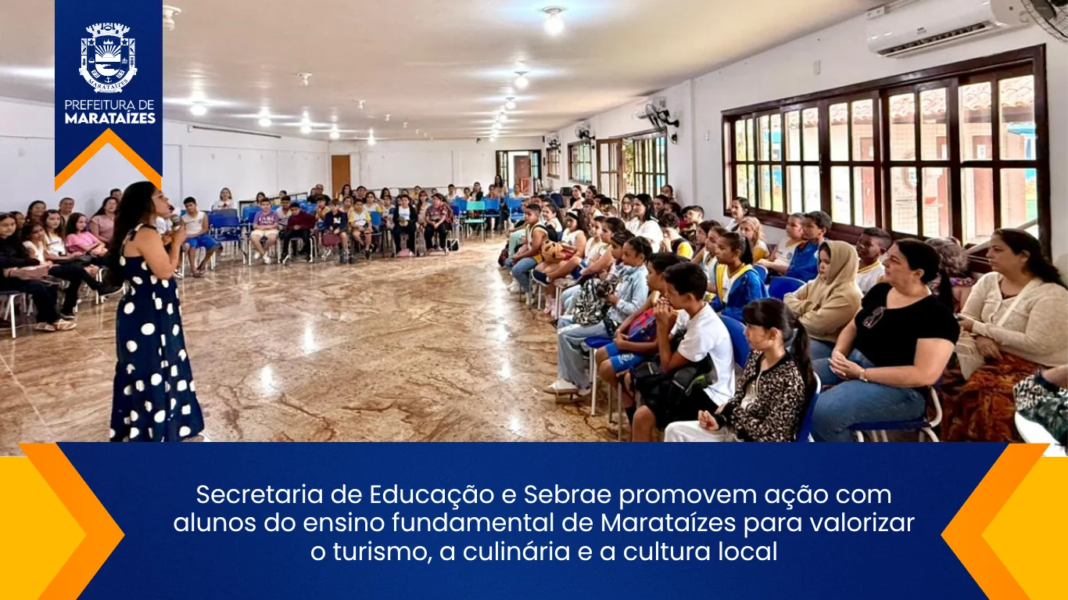 Alunos de Marataízes valorizam turismo e cultura local com Sebrae Secretaria de Educação e Sebrae promovem ação com alunos do ensino fundamental de Marataízes para valorizar o turismo, a culinária e a cultura local