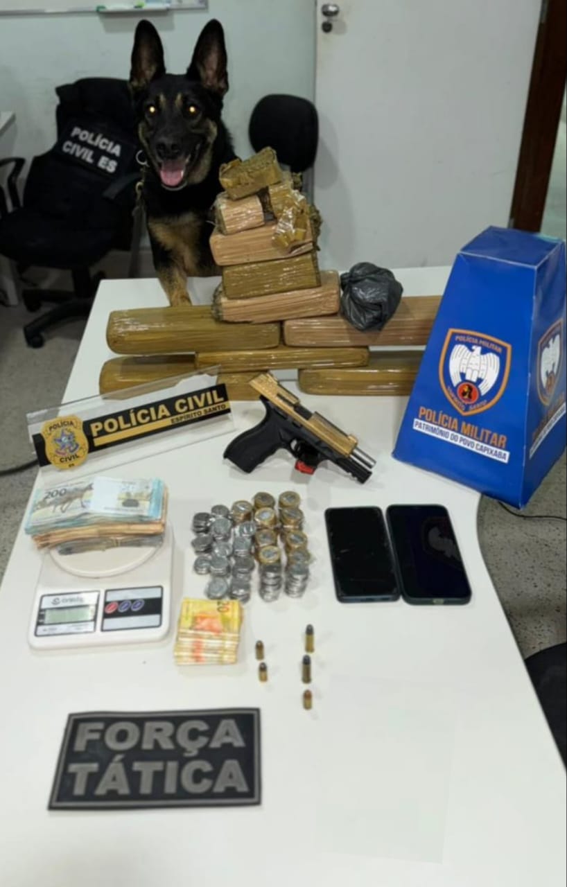 Polícia Civil de Guarapari prende homem e apreende drogas e arma em operação conjunta Polícia Civil de Guarapari prende homem e apreende drogas e arma em operação conjunta