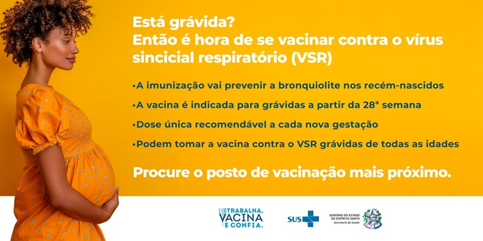 Espírito Santo recebe primeiras doses da vacina contra vírus sincicial respiratório Espírito Santo recebe primeiras doses da vacina contra vírus sincicial respiratório