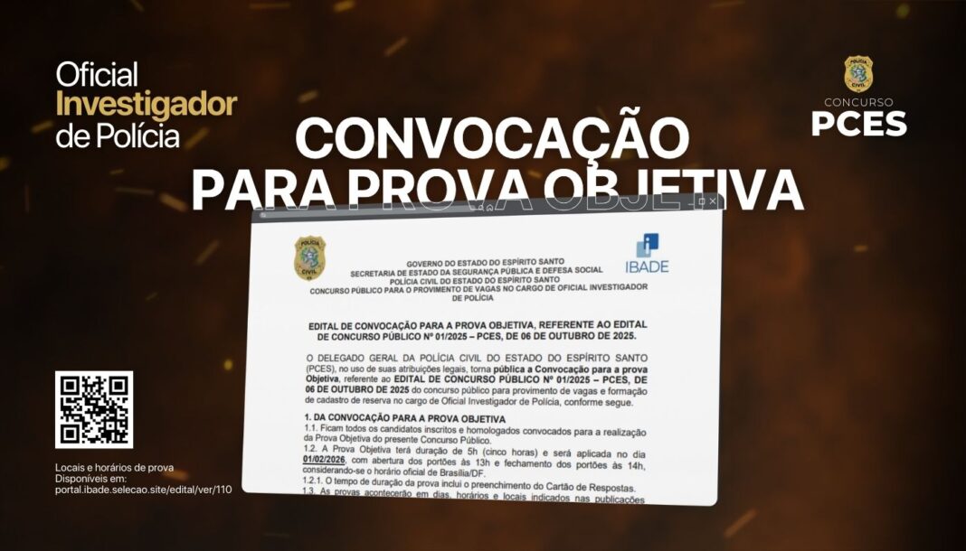 <p><strong>Polícia Civil do ES convoca candidatos para prova do concurso de Oficial Investigador</strong></p> <p><strong>Polícia Civil do ES convoca candidatos para prova do concurso de Oficial Investigador</strong></p>
