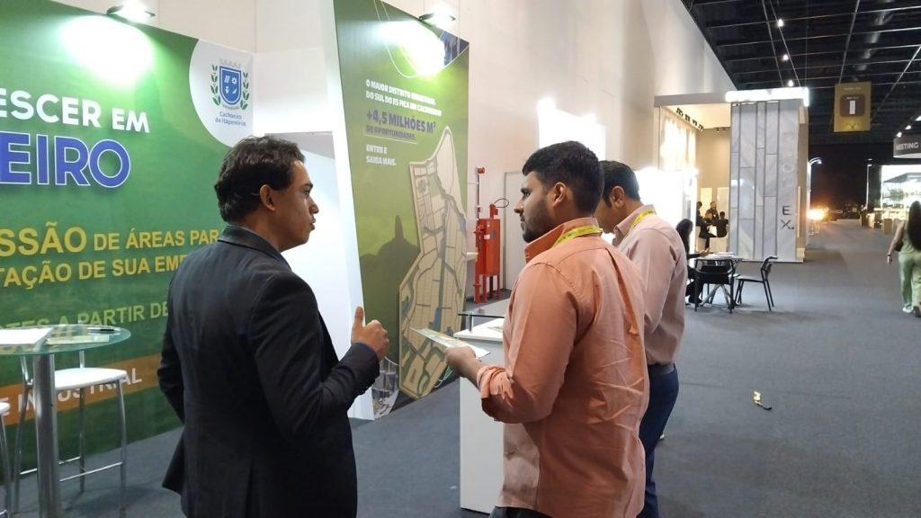 Cachoeiro apresenta projeto da Cidade Industrial na Marmomac Brazil 2026 e atrai investidores Participação de Cachoeiro na Marmomac Brazil impulsiona projeto da Cidade Industrial de Pacotuba - Prefeitura de Cachoeiro de Itapemirim