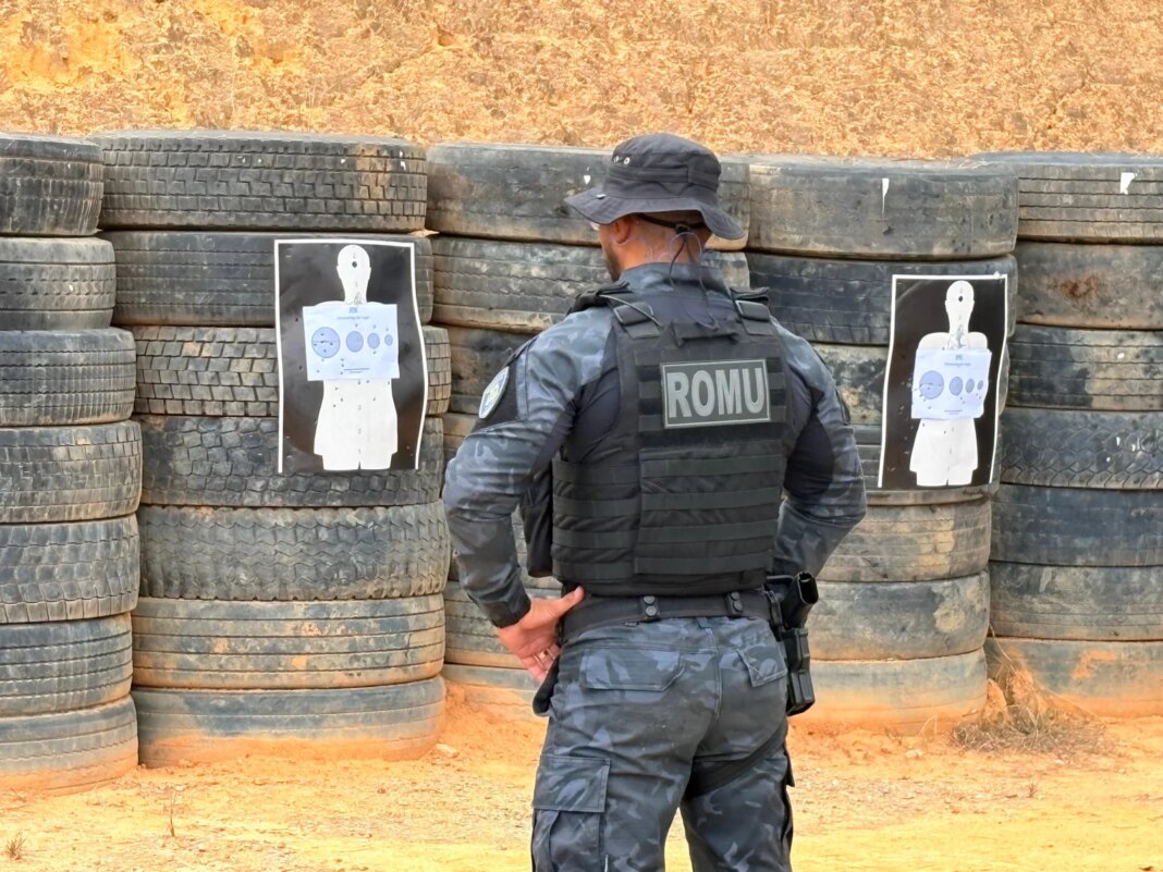 Treinamento Anual da GCM em Marataízes para Porte de Armas GCM faz treinamento anual para manutenção do porte de armas de fogo
