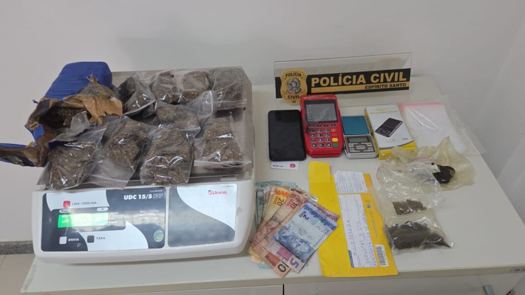Polícia Civil prende homem em São Gabriel da Palha por tráfico de drogas via postal Polícia Civil prende homem em São Gabriel da Palha por tráfico de drogas via postal