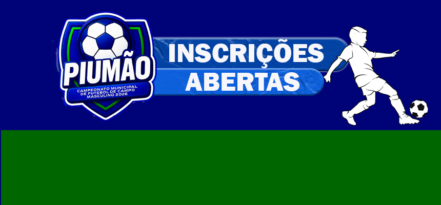 Inscrições Abertas: Campeonato Municipal de Futebol de Campo 2026