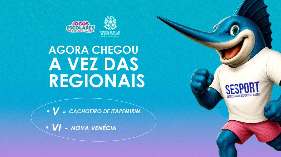Regionais V e VI dos Jogos Escolares do ES começam em 25 de setembro Regionais V e VI dos Jogos Escolares do ES começam em 25 de setembro