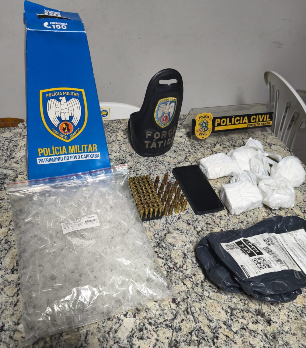 Polícia Civil e Militar apreendem drogas e munições em operação em São Gabriel da Palha Polícia Civil e Militar apreendem drogas e munições em operação em São Gabriel da Palha