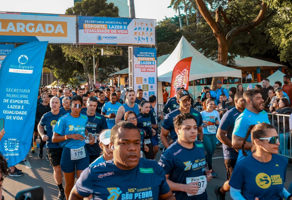 Cachoeiro celebra a 46ª Corrida de São Pedro neste fim de semana com diversas atrações Corrida de São Pedro abre as comemorações da Festa de Cachoeiro neste fim de semana - Prefeitura de Cachoeiro de Itapemirim