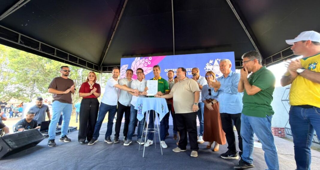 Pavimentação da estrada de Chapada do A é inaugurada em Notícia Pavimentação da estrada de Chapada do A foi inaugurada - Prefeitura Municipal de Anchieta
