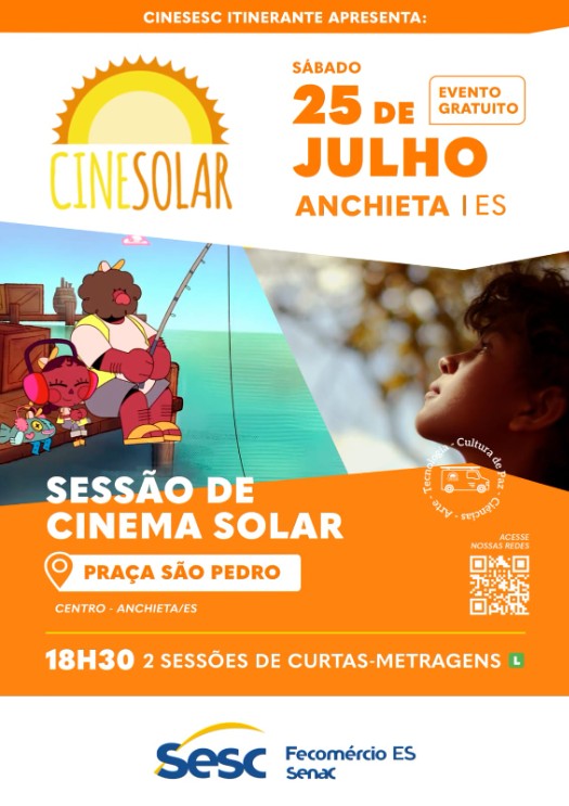 CineSolar traz cinema gratuito para Anchieta neste sábado na Praça São Pedro Notícia Cinema de graça neste sábado - Prefeitura Municipal de Anchieta