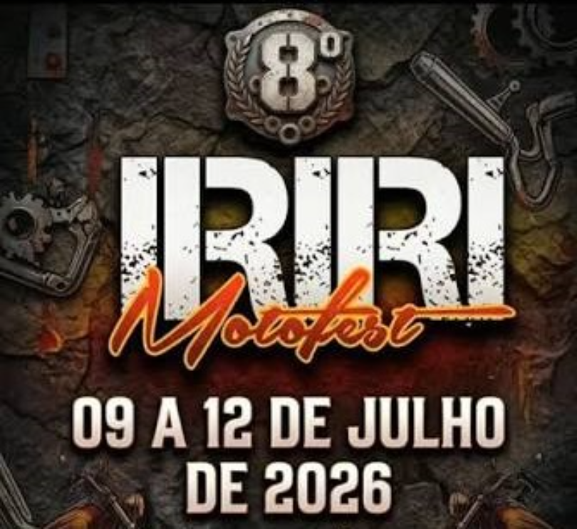 Iriri Moto Fest 2026 em Anchieta: Quatro dias de rock e motociclismo aguardam você! Notícia Iriri Moto Fest 2026 promete quatro dias de muito rock, motociclismo e outras atrações - Prefeitura Municipal de Anchieta
