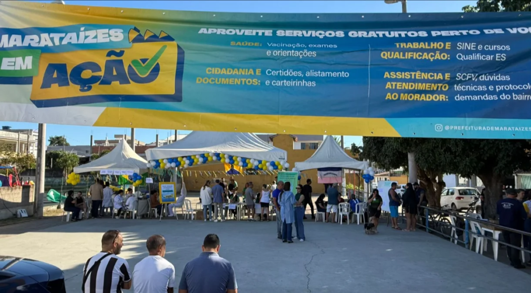 Serviços de cidadania são realizados no bairro Santa Teresa, Marataízes Dia de prestação de serviços e cidadania no bairro Santa Teresa