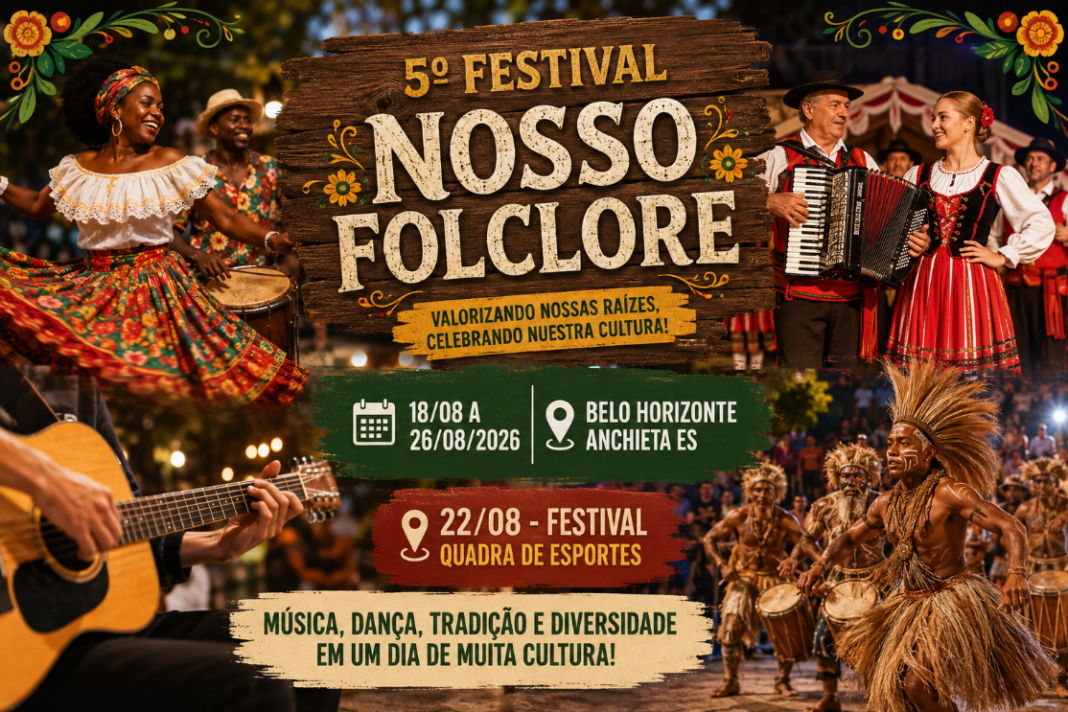 Notícia 5º Festival Nosso Folclore na comunidade de Belo Horizonte neste sábado (22) - Prefeitura Municipal de Anchieta