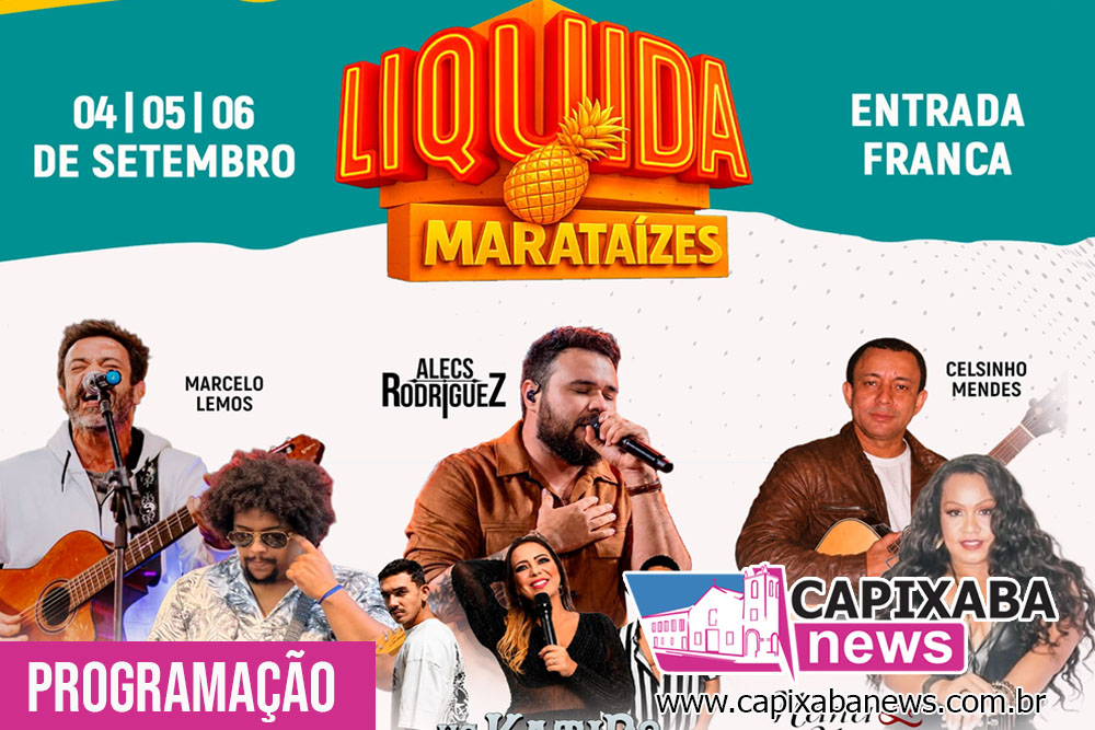 Liquida Marataízes 2026 começa hoje (4) e segue até domingo (6), na Praia Central Liquida Marataízes 2026 começa hoje (4) e segue até domingo (6), na Praia Central